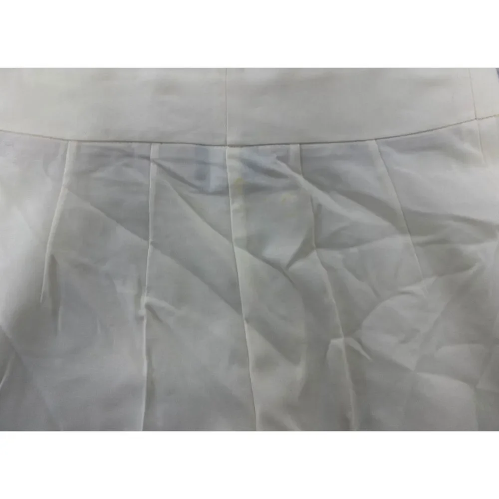 Akris Women's White Fiyki Wide Leg Wool Double-Face Pants Size 8 - Picture 3 of 9